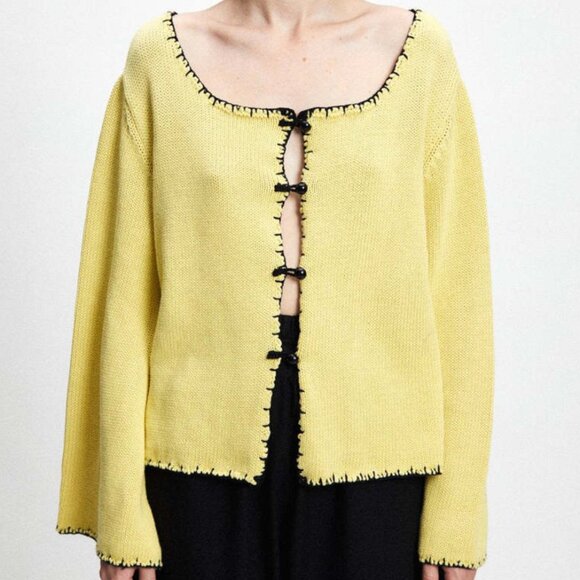 Rita Row Sweaters - Rita Row Jupiter Sweater Yellow Size Small